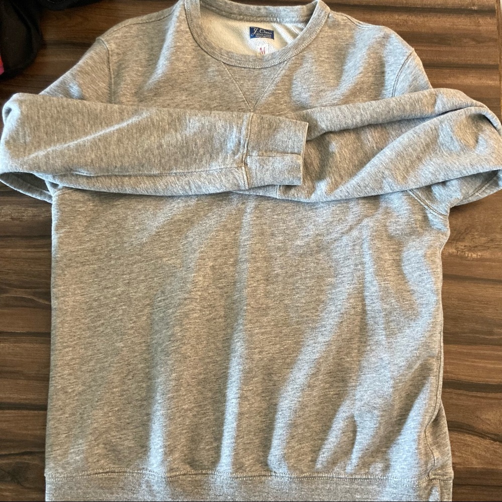 J. Crew Crewneck Grey M Sweatshirt Sweater Pullover Classic Heathered
